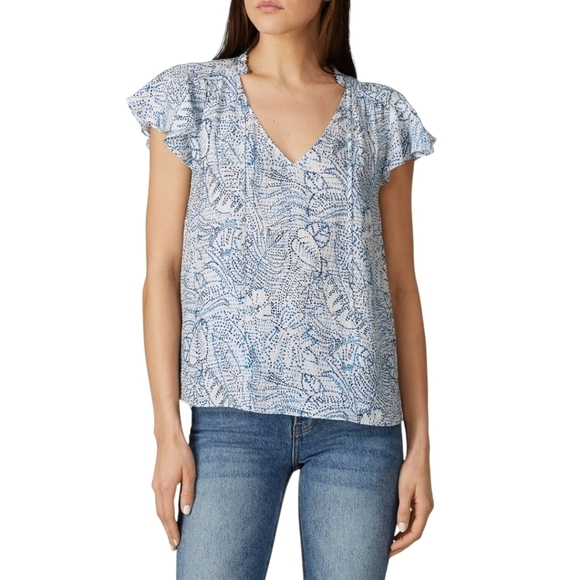 Parker Exie 100% Silk Blouse Top Size Medium - Picture 1 of 5